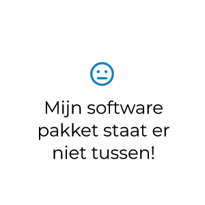 Software koppeling logo Mijn softwarepakket staat er niet tussen