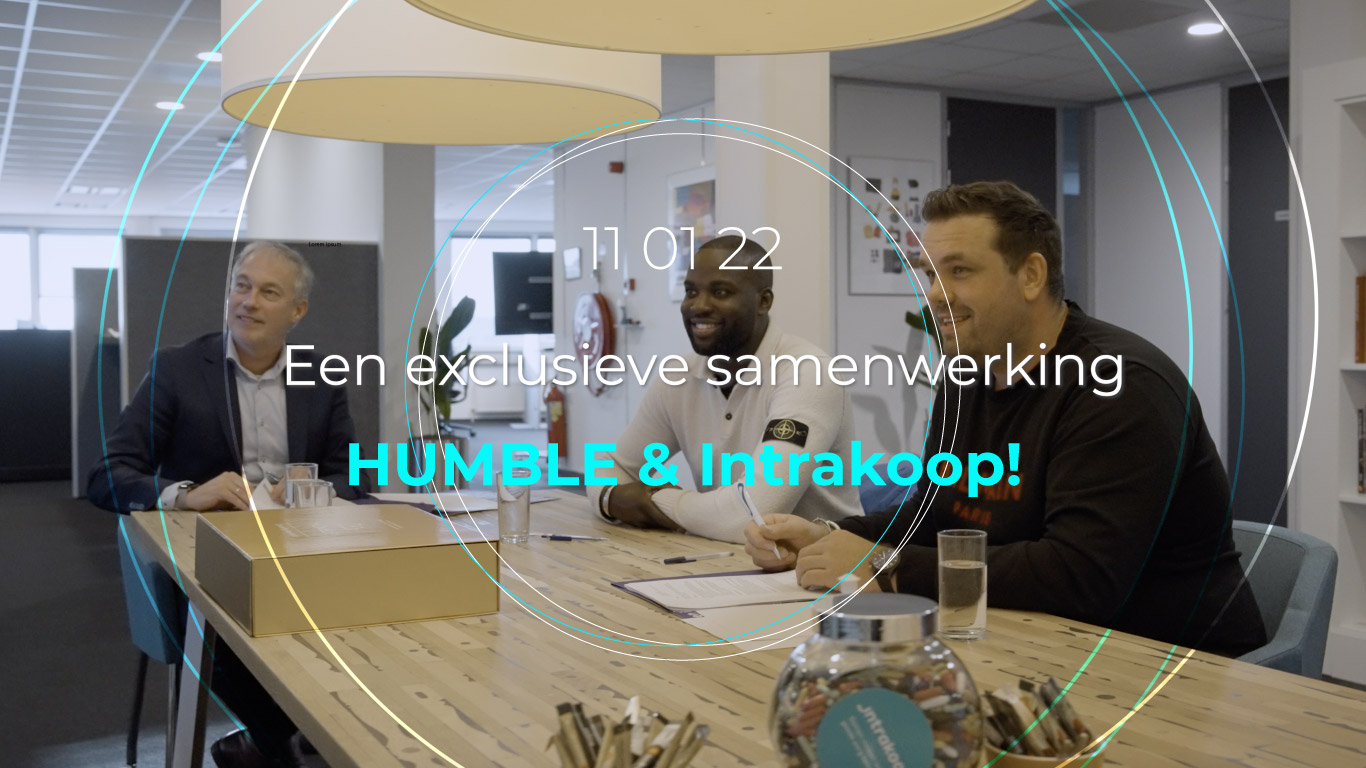 Bekijk video HUMBLE en Intrakoop maken overeenkomst officieel!